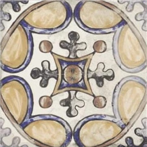 Maiolica Faenza Centro 20x20 - Carrelage décoratif mural et sol mat style Carreau de Ciment main image 1